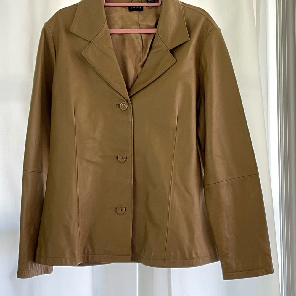 Hillard & Hanson Tan Women's Blazer